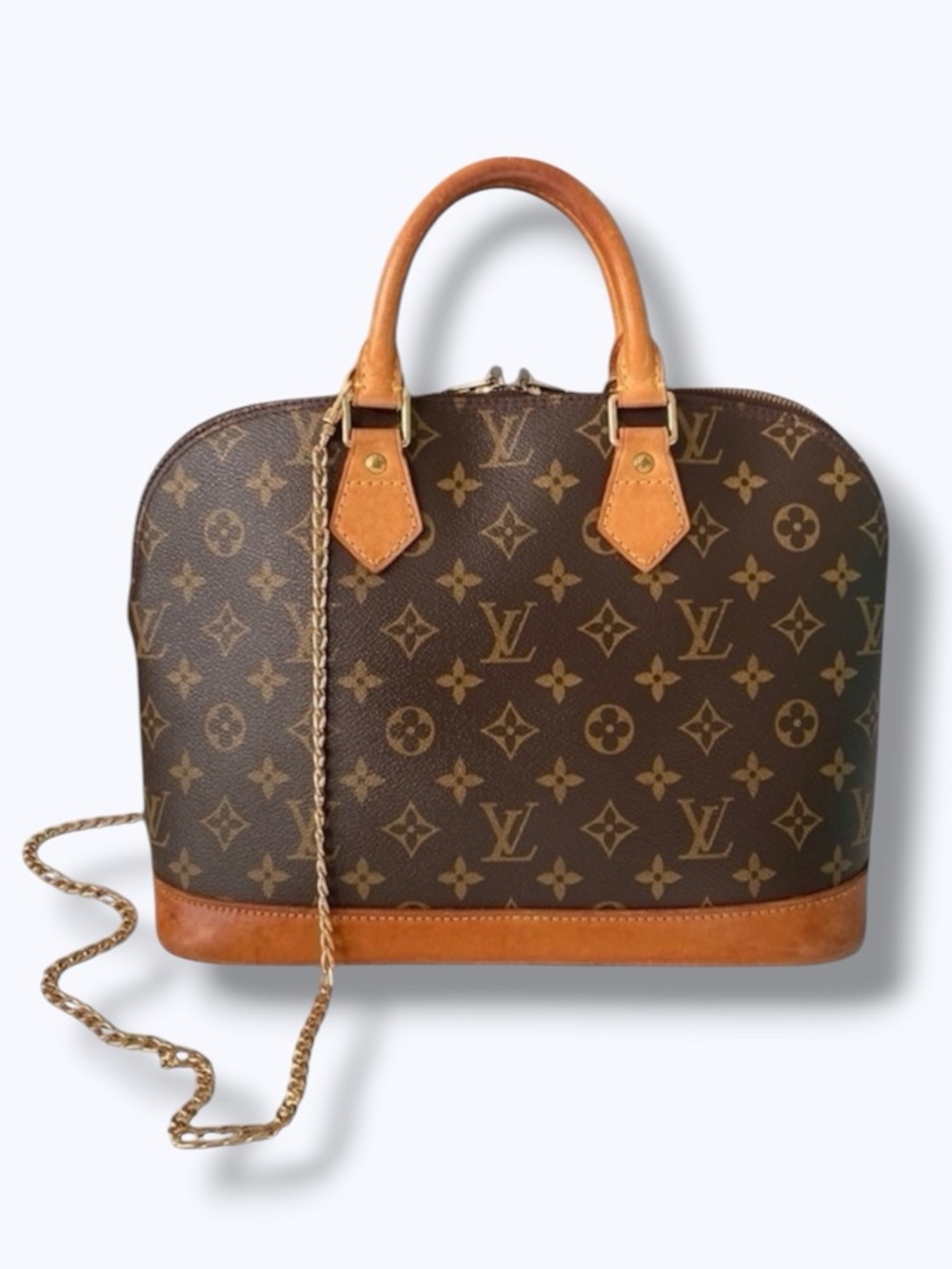 Louis Vuitton Alma Monogram with Gold Chain Beautiful Condition